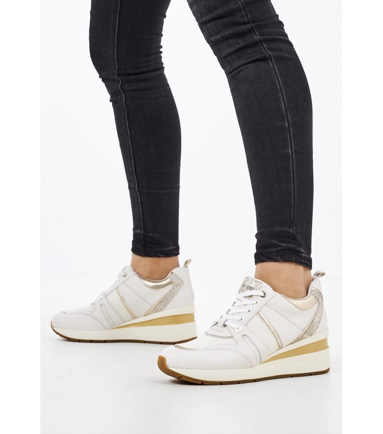 Γυναικεία Παπούτσια Casual Zosma.B Άσπρο Δέρμα Geox