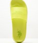 Women Flip Flops & Sandals Amami001 Yellow Rubber U.S. Polo Assn.