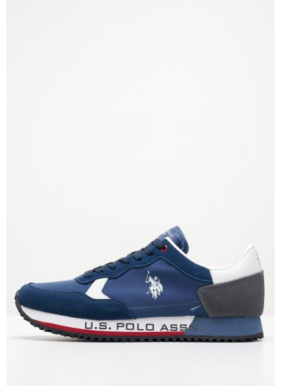 Ανδρικά Παπούτσια Casual Track.Runner Άσπρο Δέρμα Καστόρι Tommy Hilfiger