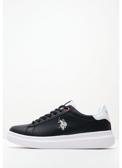 Ανδρικά Παπούτσια Casual Cody001 Μαύρο ECOleather U.S. Polo Assn.