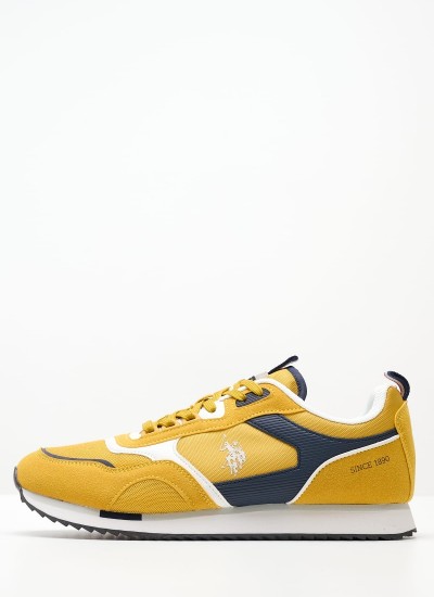 Men Casual Shoes Ethan001 Yellow U.S. Polo Assn.