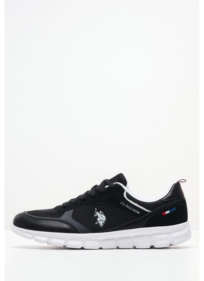 Men Casual Shoes Gary002 Black Fabric U.S. Polo Assn.