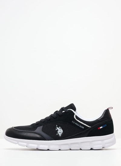 Men Casual Shoes Gary002 Black Fabric U.S. Polo Assn.