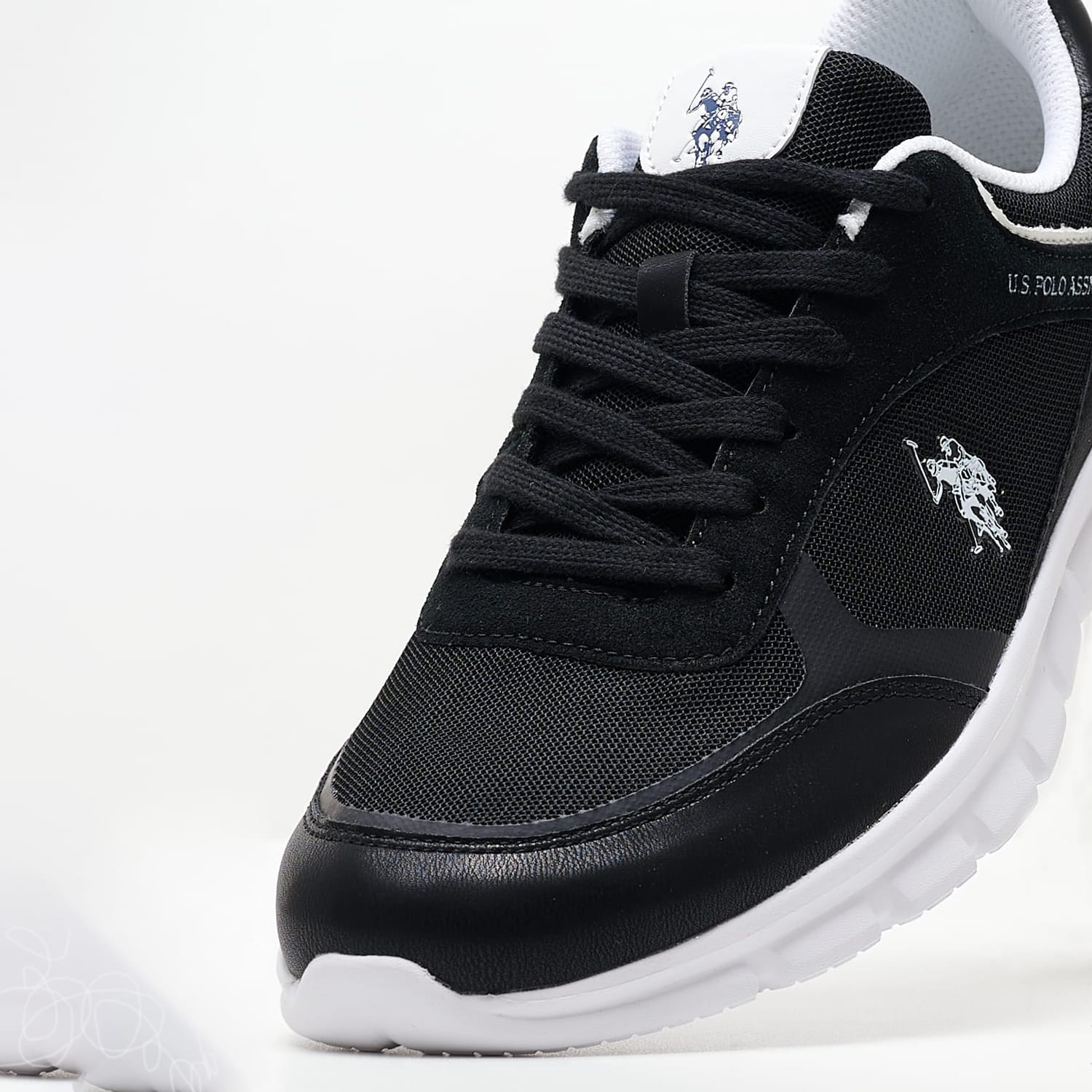 Ανδρικά Παπούτσια Casual Gary002 Μαύρο Ύφασμα U.S. Polo Assn.
