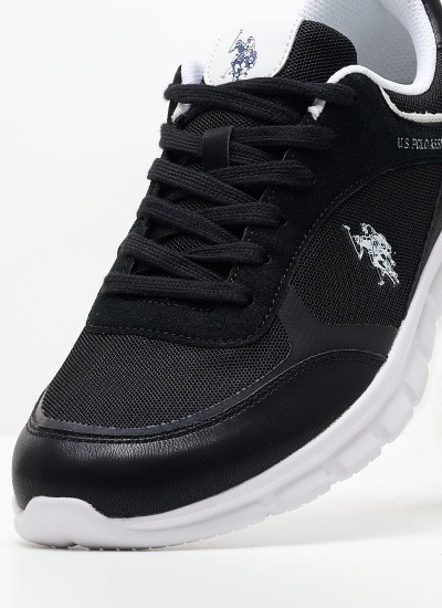 Men Casual Shoes Gary002 Black Fabric U.S. Polo Assn.