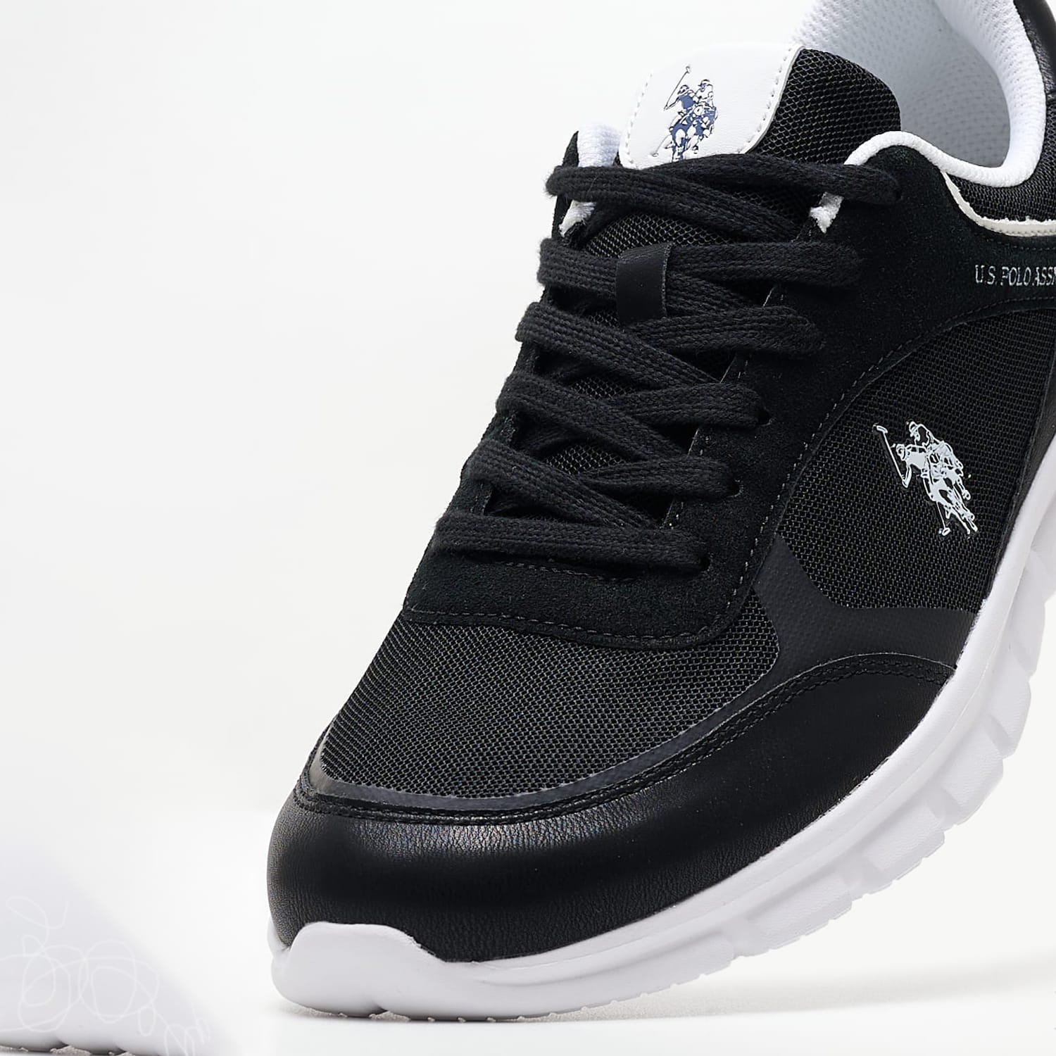Men Casual Shoes Gary002 Black Fabric U.S. Polo Assn.