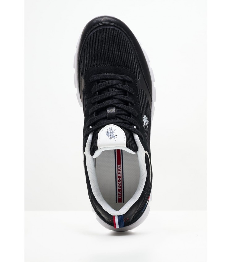 Ανδρικά Παπούτσια Casual Gary002 Μαύρο Ύφασμα U.S. Polo Assn.