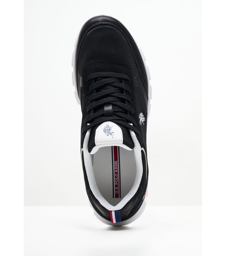 Men Casual Shoes Gary002 Black Fabric U.S. Polo Assn.