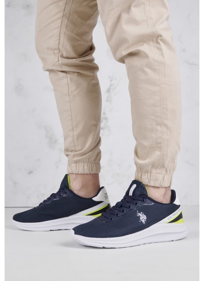 Ανδρικά Παπούτσια Casual Kaleb Μπλε Ύφασμα U.S. Polo Assn.