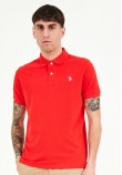 Men T-Shirts King.N Red Cotton U.S. Polo Assn.