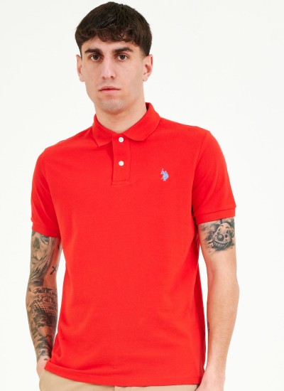 Ανδρικές Μπλούζες King.N Κόκκινο Βαμβάκι U.S. Polo Assn.