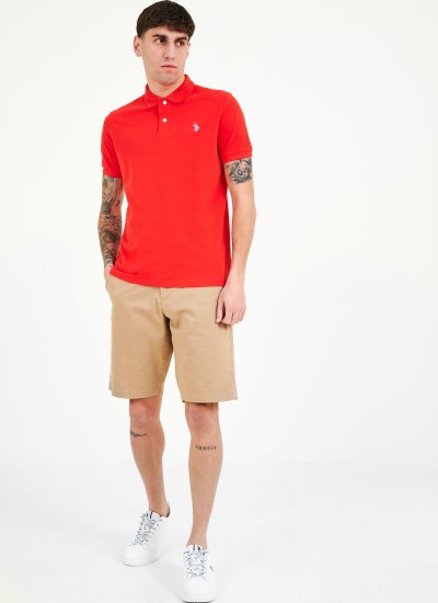 Ανδρικές Μπλούζες King.N Κόκκινο Βαμβάκι U.S. Polo Assn.