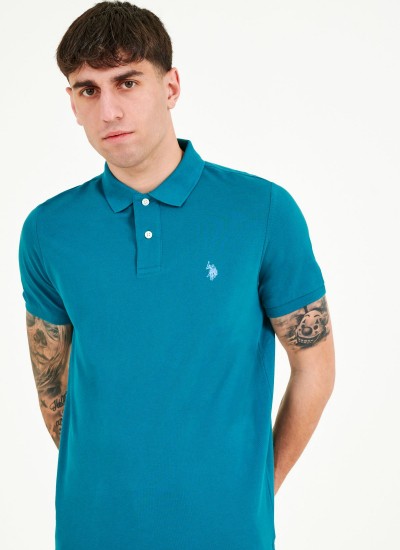 Ανδρικές Μπλούζες King.N Πράσινο Βαμβάκι U.S. Polo Assn.