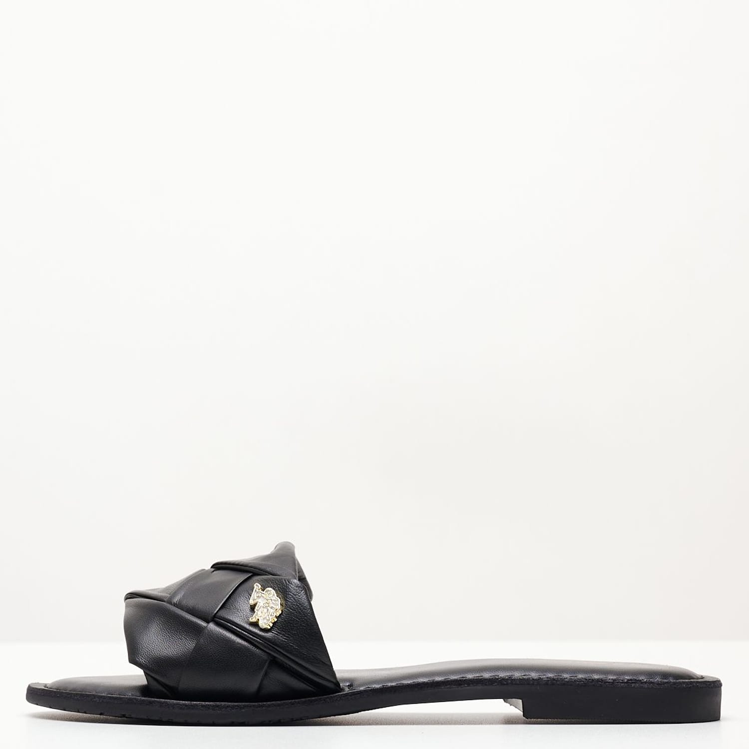 Γυναικεία Flats Linda003 Μαύρο Δέρμα U.S. Polo Assn.