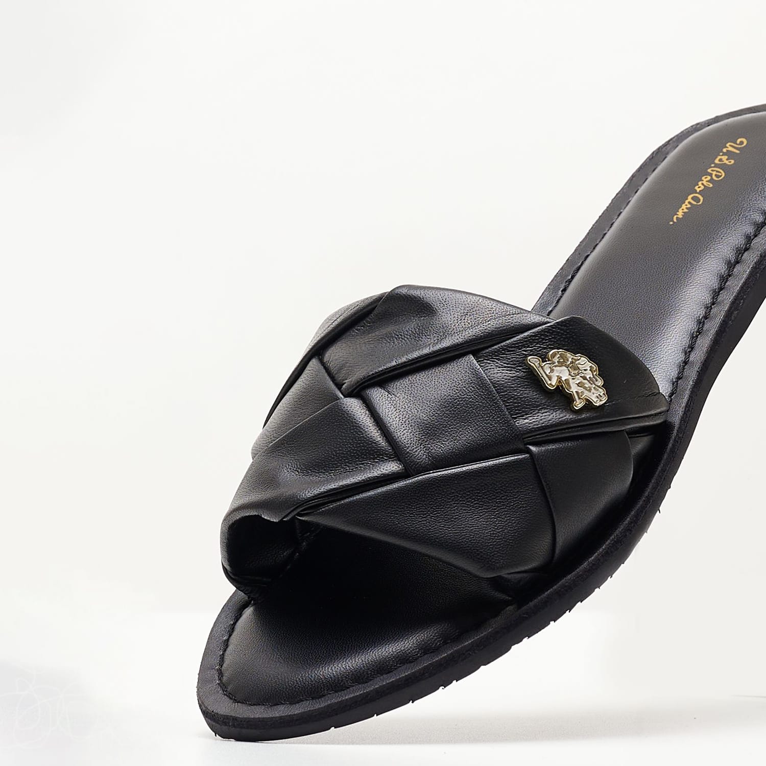 Γυναικεία Flats Linda003 Μαύρο Δέρμα U.S. Polo Assn. Γυναικεία Flats Linda003 Μαύρο Δέρμα U.S. Polo Assn.