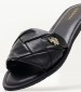 Women Flats Linda003 Black Leather U.S. Polo Assn.