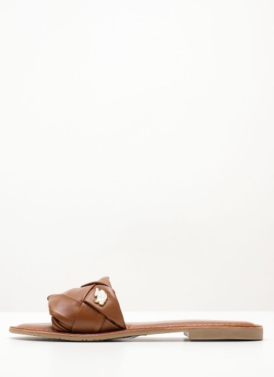 Γυναικεία Flats Gizeh.BS Ανθρακί Δέρμα Birkenstock