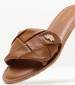 Women Flats Linda003 Brown Leather U.S. Polo Assn.