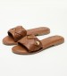 Women Flats Linda003 Brown Leather U.S. Polo Assn.