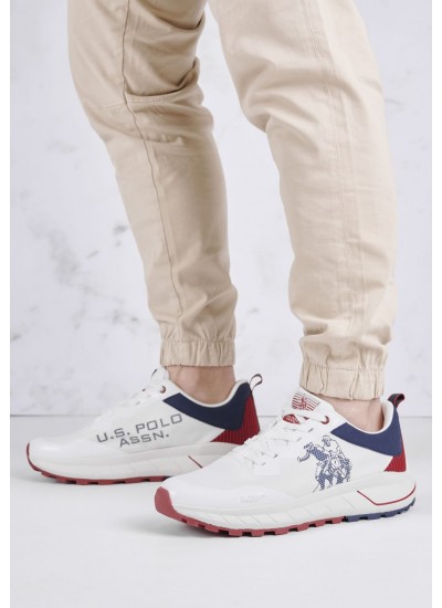 Ανδρικά Παπούτσια Casual Seth001 Άσπρο Ύφασμα U.S. Polo Assn.