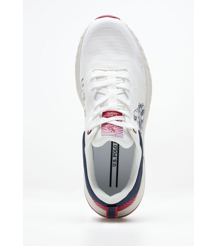 Ανδρικά Παπούτσια Casual Seth001 Άσπρο Ύφασμα U.S. Polo Assn.