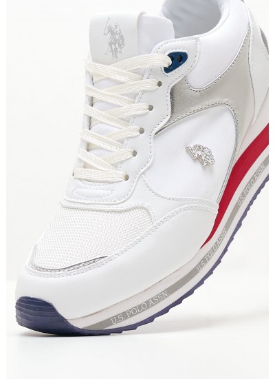 Γυναικεία Παπούτσια Casual Sylvi007 Άσπρο ECOleather U.S. Polo Assn.
