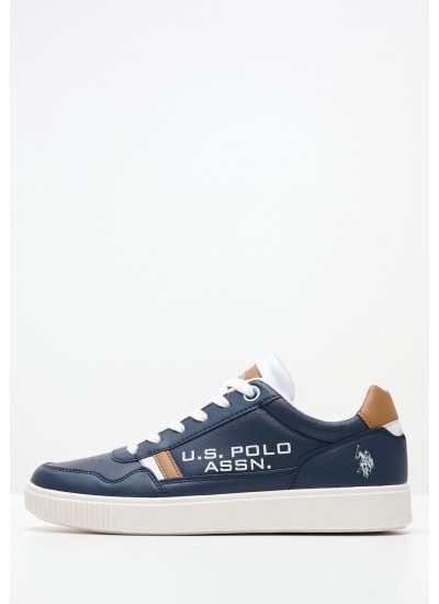 Ανδρικά Παπούτσια Casual Wilys003 Άσπρο ECOleather U.S. Polo Assn.