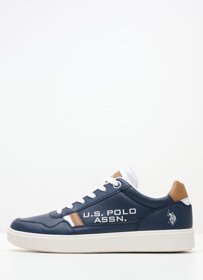 Ανδρικά Παπούτσια Casual Tymes004 Μπλε ECOleather U.S. Polo Assn.