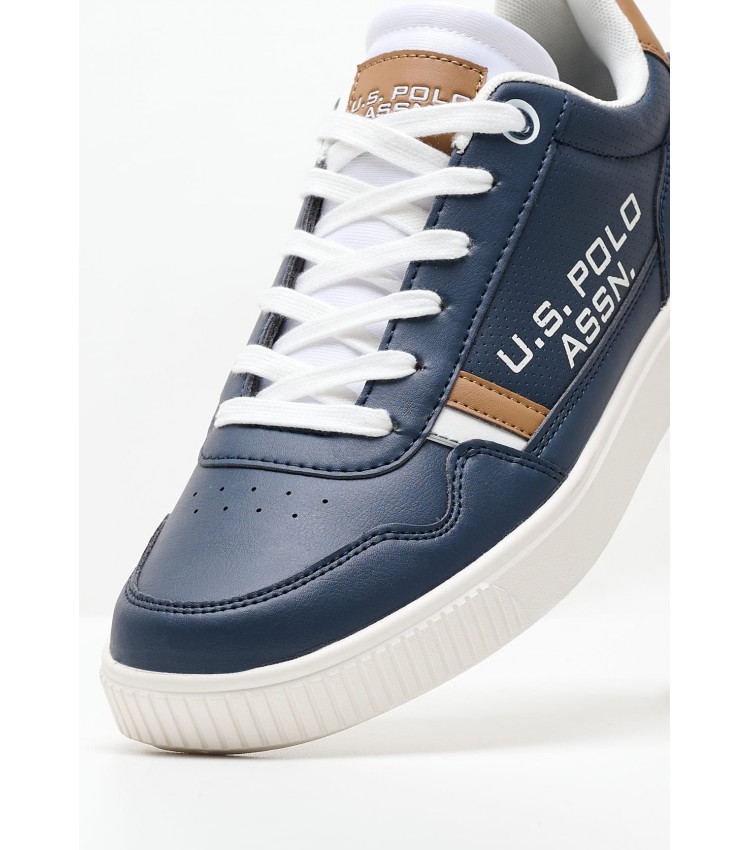 Men Casual Shoes Tymes004 Blue ECOleather U.S. Polo Assn.