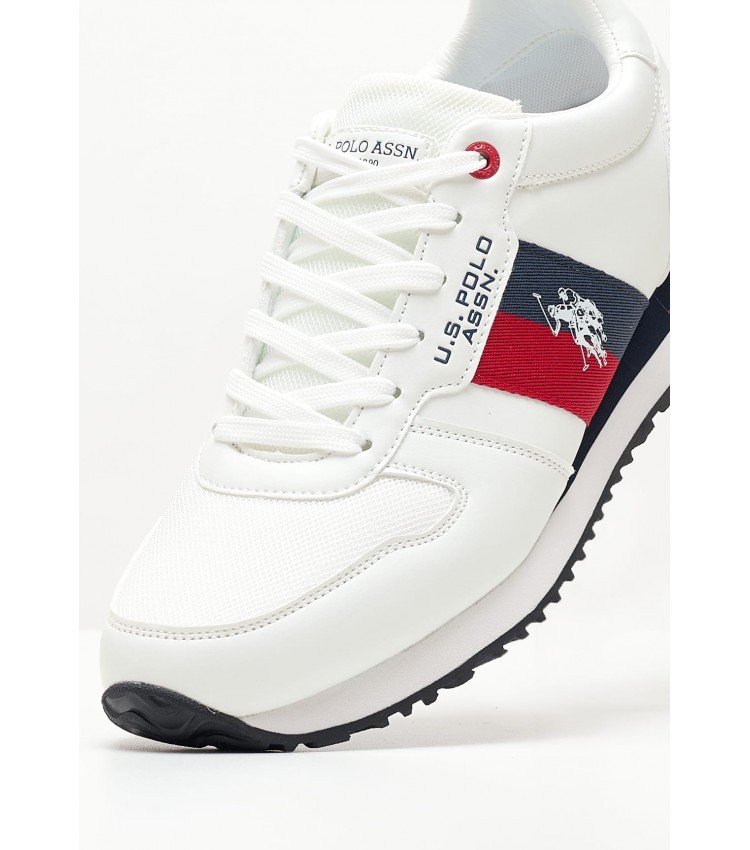 Ανδρικά Παπούτσια Casual Xirio003A Άσπρο ECOleather U.S. Polo Assn.