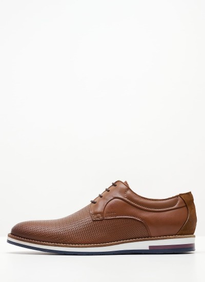 Ανδρικά Παπούτσια Δετά V1616 Ταμπά Δέρμα Boss shoes