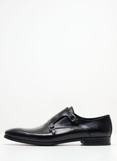 Men Shoes 2037 Black Leather Mortoglou