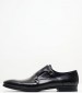 Men Moccasins V4966.GLM Black Leather Boss shoes