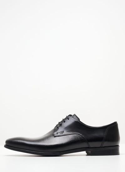 Men Shoes V4972.Glm Black Leather Boss shoes