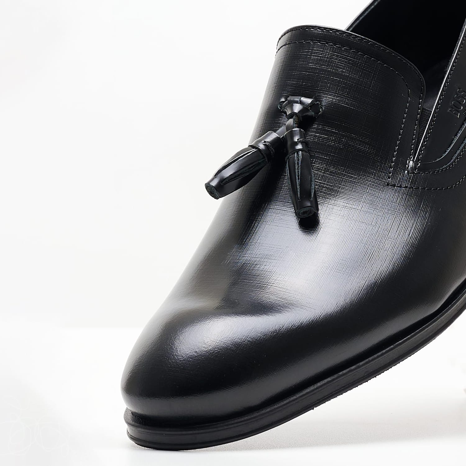 Men Moccasins X5429.GLM Black Leather Boss shoes Men Moccasins X5429.GLM Black Leather Boss shoes