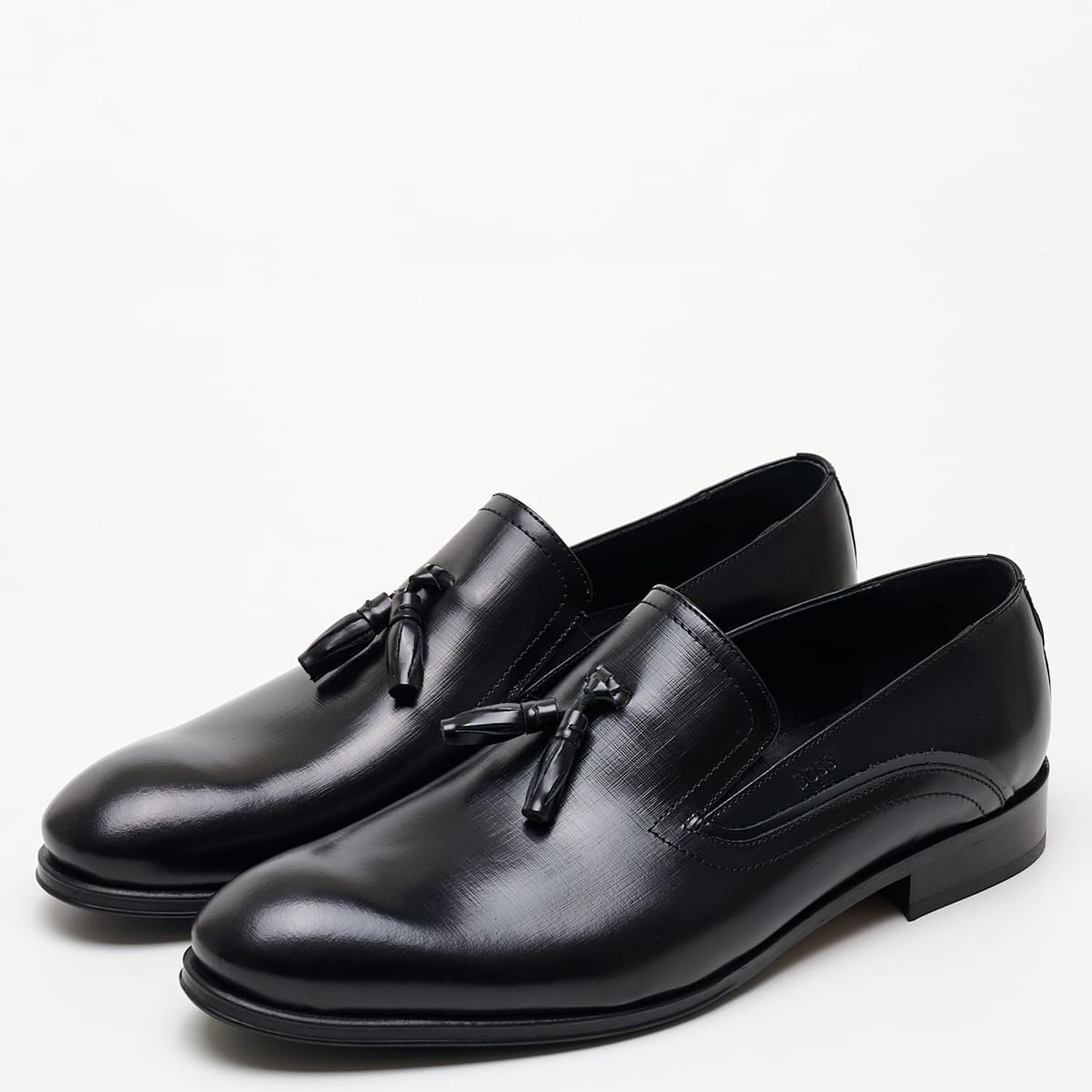 Men Moccasins X5429.GLM Black Leather Boss shoes Men Moccasins X5429.GLM Black Leather Boss shoes