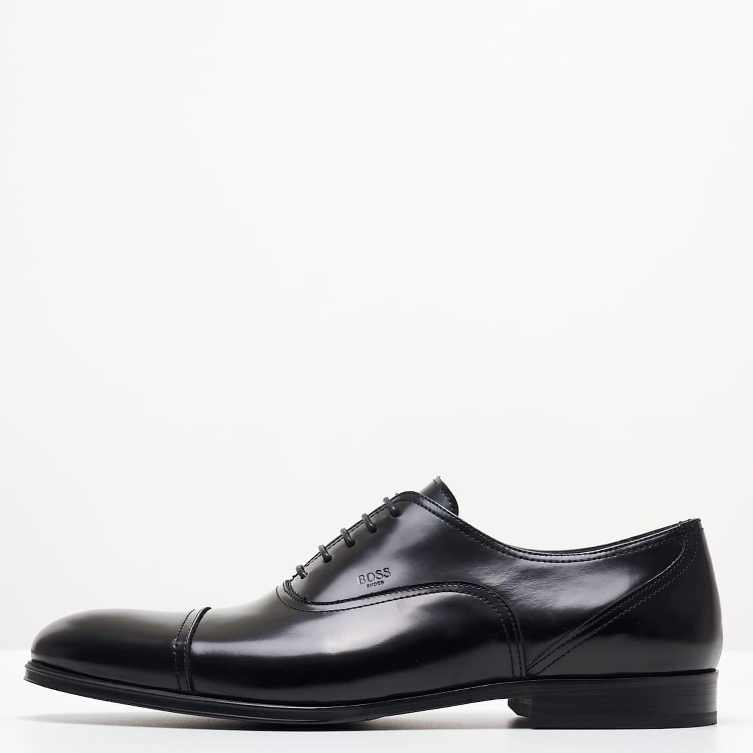 Ανδρικά Παπούτσια Δετά V5974.FLO Μαύρο Δέρμα Boss shoes