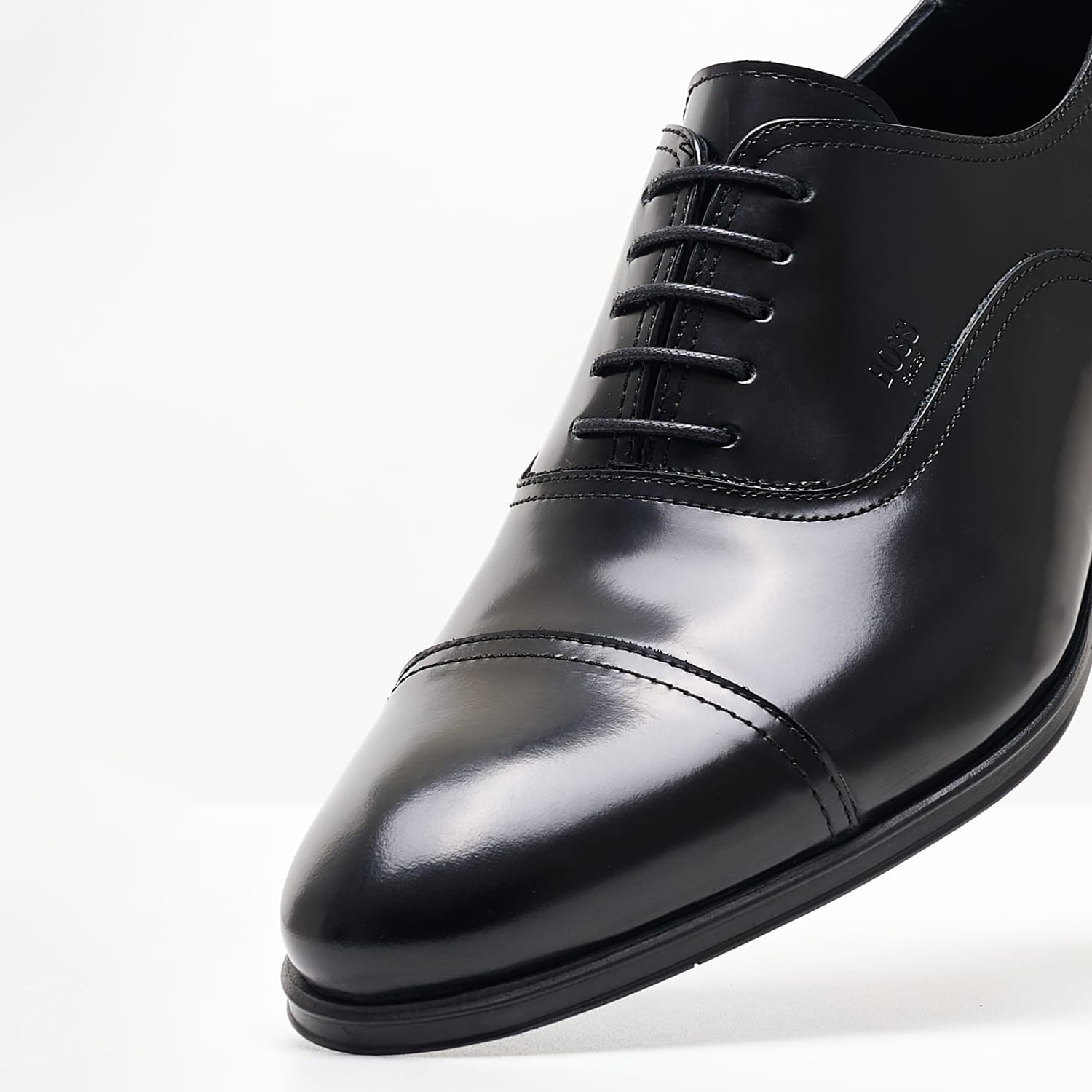 Ανδρικά Παπούτσια Δετά V5974.FLO Μαύρο Δέρμα Boss shoes Ανδρικά Παπούτσια Δετά V5974.FLO Μαύρο Δέρμα Boss shoes