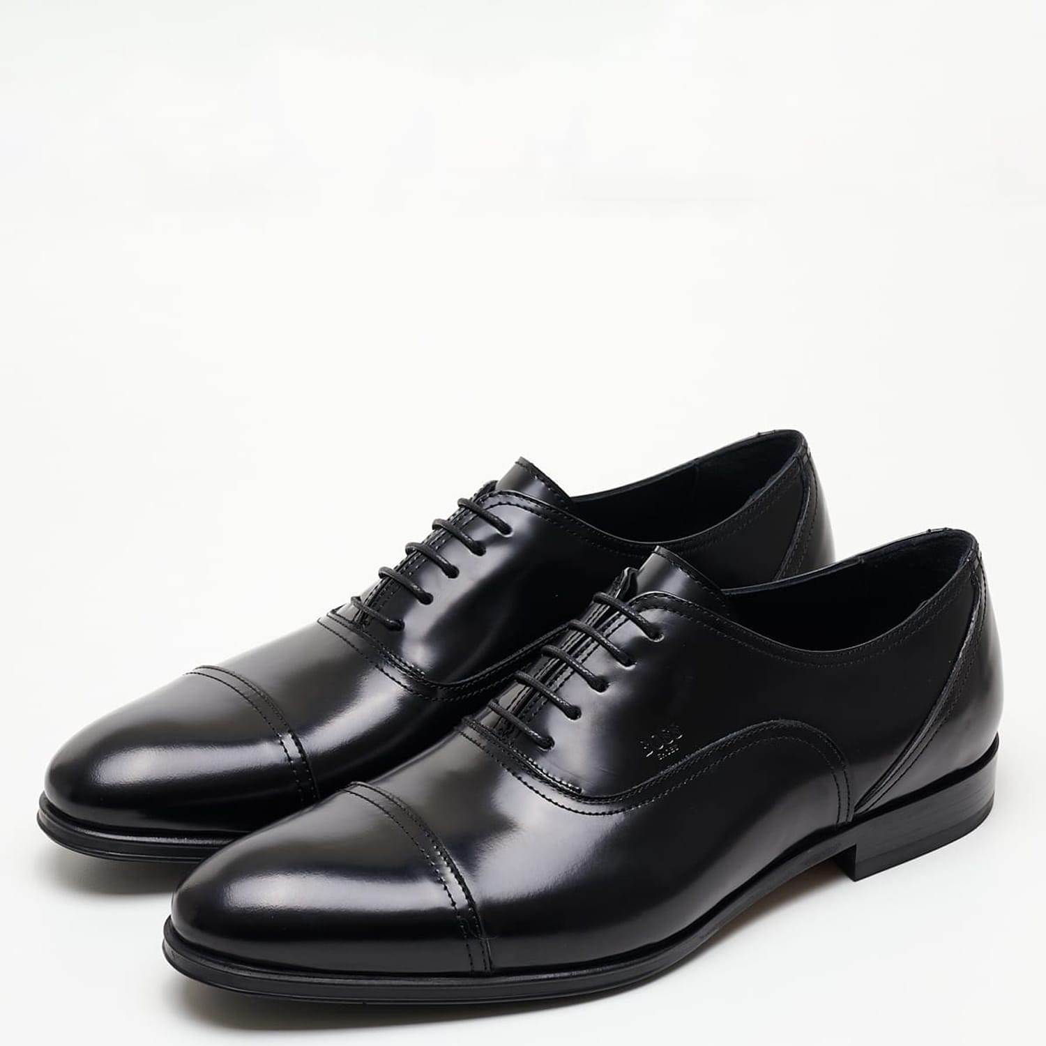 Ανδρικά Παπούτσια Δετά V5974.FLO Μαύρο Δέρμα Boss shoes Ανδρικά Παπούτσια Δετά V5974.FLO Μαύρο Δέρμα Boss shoes