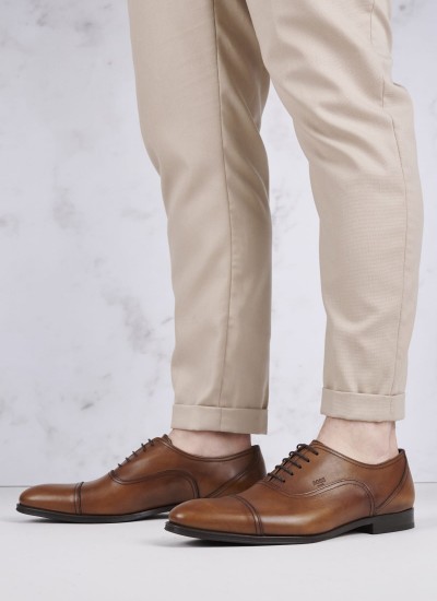 Ανδρικά Παπούτσια Δετά V5974 Ταμπά Δέρμα Boss shoes