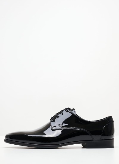 Men Shoes V6383.Pat Black Patent Leather Boss shoes