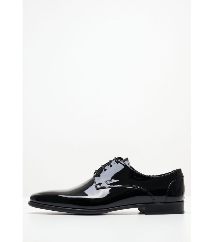 Men Shoes V6383.Pat Black Patent Leather Boss shoes