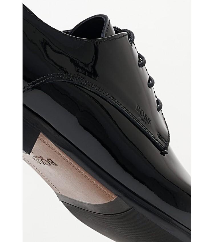 Men Shoes V6383.Pat Black Patent Leather Boss shoes