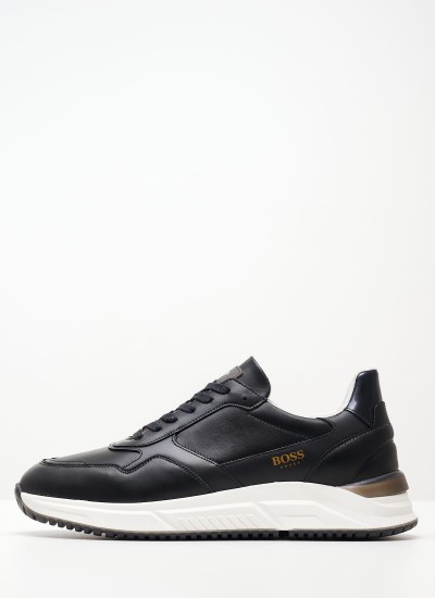 Ανδρικά Παπούτσια Casual V640 Μαύρο Δέρμα Boss shoes