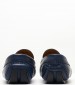 Men Moccasins V6884 Blue Leather Boss shoes