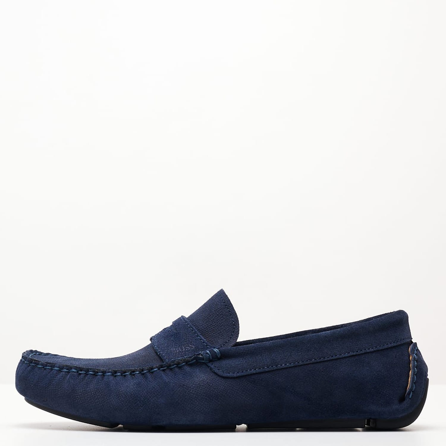 Ανδρικά Μοκασίνια V6890.Sue Μπλε Δέρμα Καστόρι Boss shoes