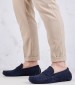 Men Moccasins V6890.Sue Blue Buckskin Boss shoes