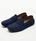 Men Moccasins V6890.Sue Blue Buckskin Boss shoes