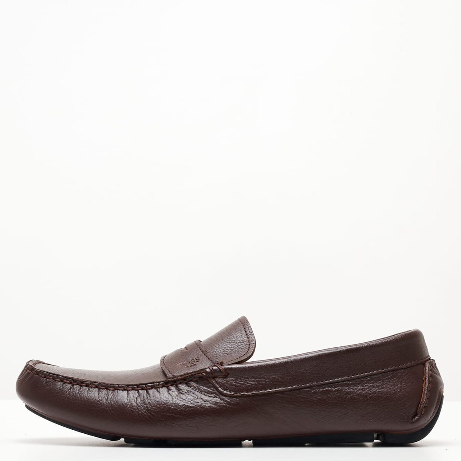Ανδρικά Μοκασίνια V6890 Καφέ Δέρμα Boss shoes