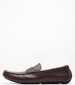 Men Moccasins V6890 Brown Leather Boss shoes